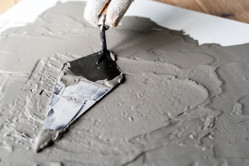 plastering or rendering
